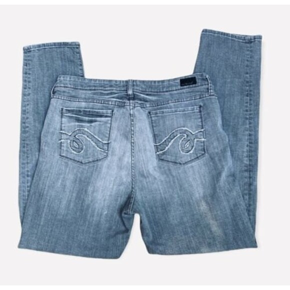 See Thru Soul “I Am Marilyn” Skinny Gray Stretch Denim Jeans Size 18 W38 L31 - Picture 2 of 11